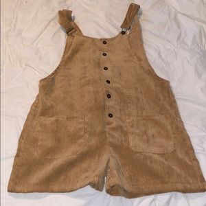 Shein corduroy overall romper